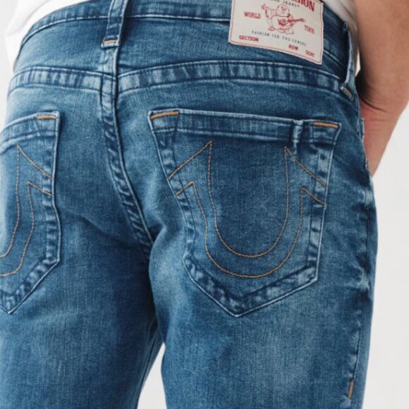 True Religion Geno Slim ink blue jeans size 33 x 34 New with Tags - Picture 2 of 9